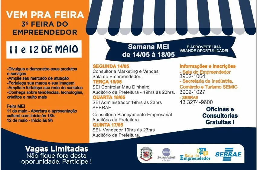 SEMIC realiza 3ª Feira do Microempreendedor