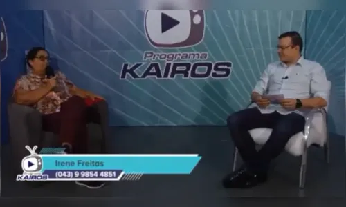 Entrevista com a Dona Irene falando sobre a Colcha Solidária