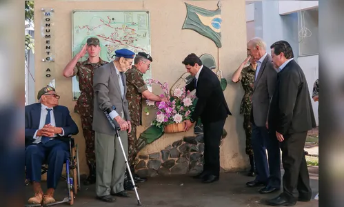 Vice-prefeito participa da homenagem a ex-pracinhas