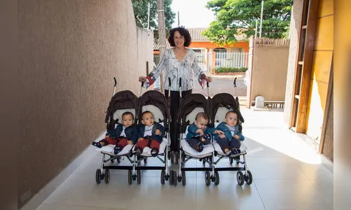 Após vencer luta contra o câncer, mulher tem quadrigêmeos: 'Deus foi muito bom comigo'
