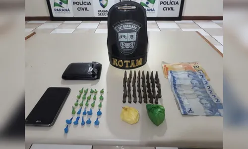 Jovem é flagrado traficando crack e cocaína em Apucarana