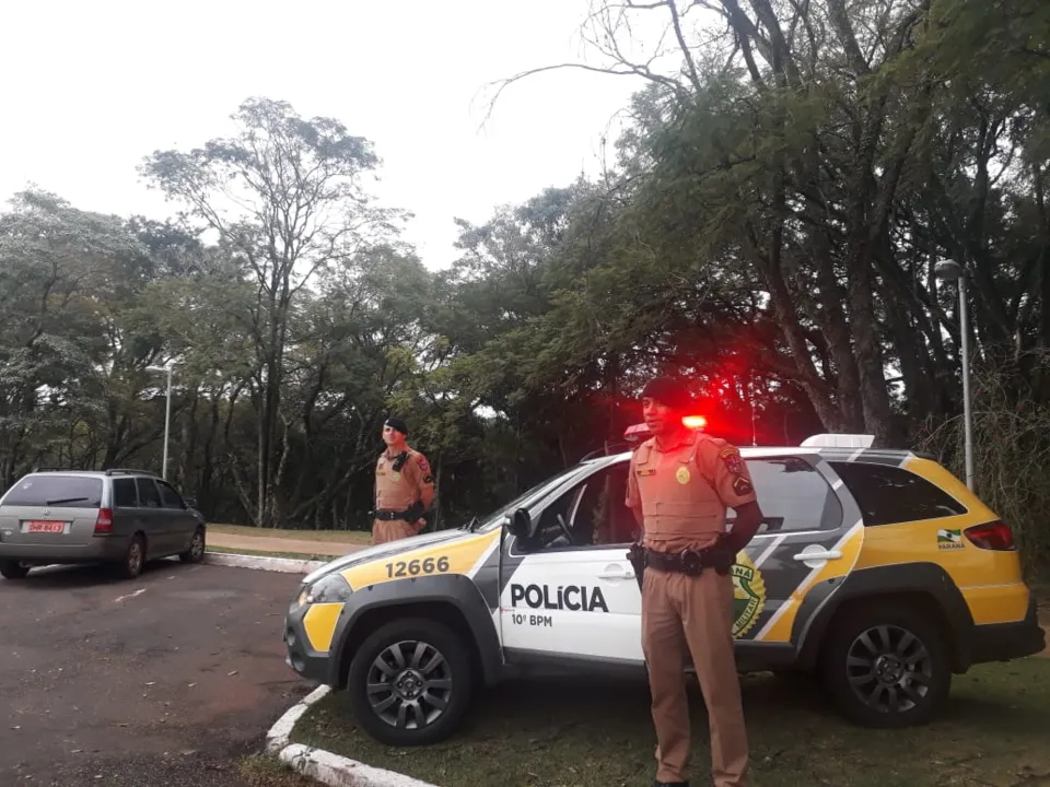 PM fez Operação Saturação no Parque Jaboti - Foto: Divulgação/PM