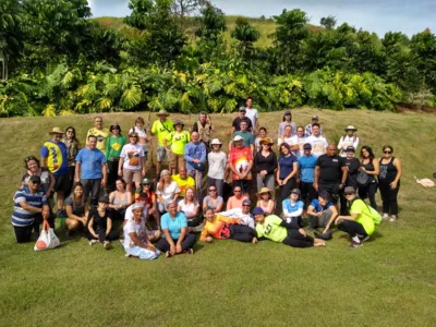 Peregrinos de Apucarana concluem caminhada de 108 km até santuário em Lunardelli - Foto - TNONLINE