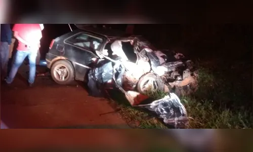 Casal de jovens e bebê morrem em acidente na PR-460