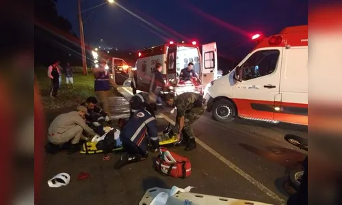 Acidente de trânsito deixa casal ferido em Apucarana