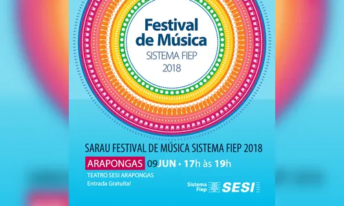 Arapongas recebe Sarau do Festival de Música do Sistema Fiep