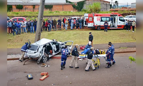 Racha pode ter causado acidente que matou ciclista nesta manhã em Arapongas