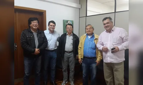 Prefeito recebe diretoria da Acea para tratar dos últimos detalhes da 24ª Festa da Cerejeira