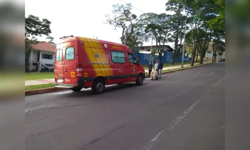 
							Motociclista fica ferido após acidente no centro de Apucarana
						
						