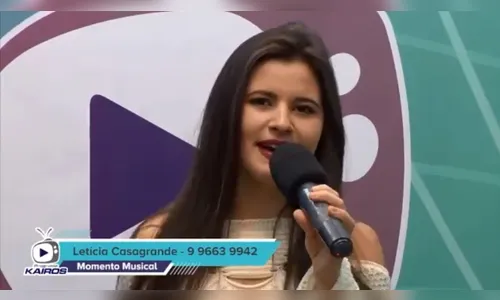 Quadro Músical - Cantora Letícia Casagrande