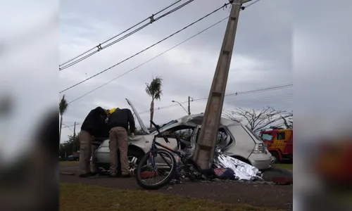 Delegado confirma que motoristas praticavam racha em acidente que vitimou ciclista em Arapongas