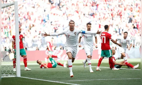 Portugal é pressionado por Marrocos, mas vence com gol de CR7