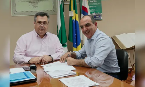 Beto Preto recebe visita do ex-presidente da Sanepar  