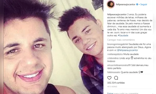 
							Três anos sem Cristiano Araújo; irmão do cantor faz homenagem para lembrar a morte
						
						