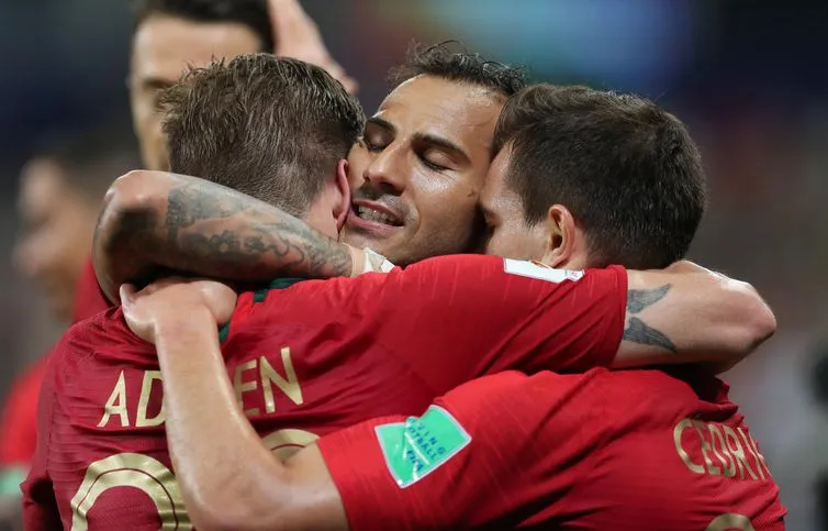 Foto: Reprodução Agência Brasil (Ricardo Moraes/Reuters) - Copa 2018: Irã e Portugal. Comemoração do primeiro gol de Portugal