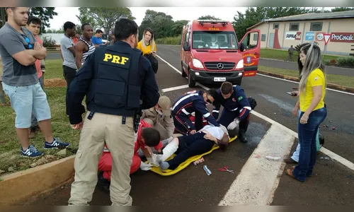 Casal fica ferido após acidente na BR-376 em Apucarana