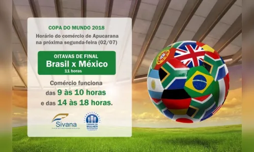 
							Comércio de Apucarana terá horário especial na segunda-feira (2 de julho)
						
						