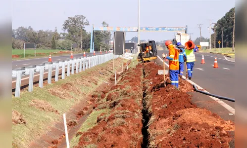 Iniciam obras de iluminação no trecho entre o distrito de Aricanduva e Arapongas