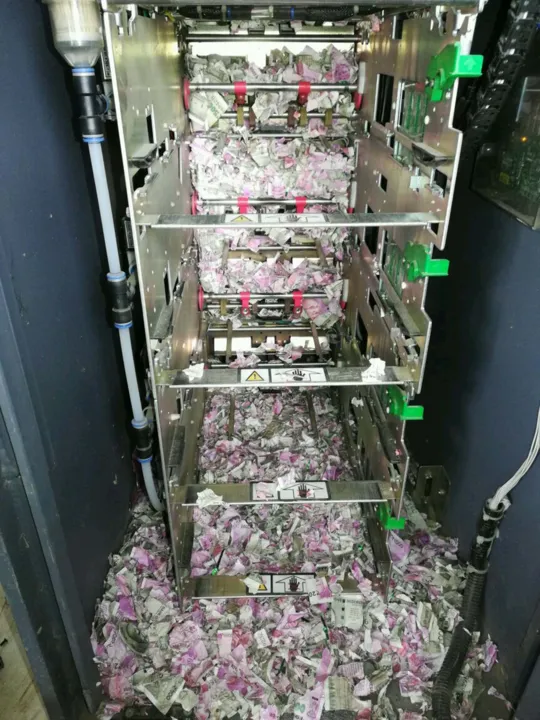 Ratos destroem notas de rúpias em caixa eletrônico na Índia (Foto: AFP)