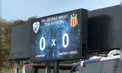 Placar eletrônico do Estádio do Café pode ter sofrido ataque de hackers