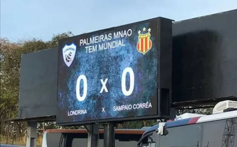 Placar eletrônico do Estádio do Café pode ter sofrido ataque de hackers