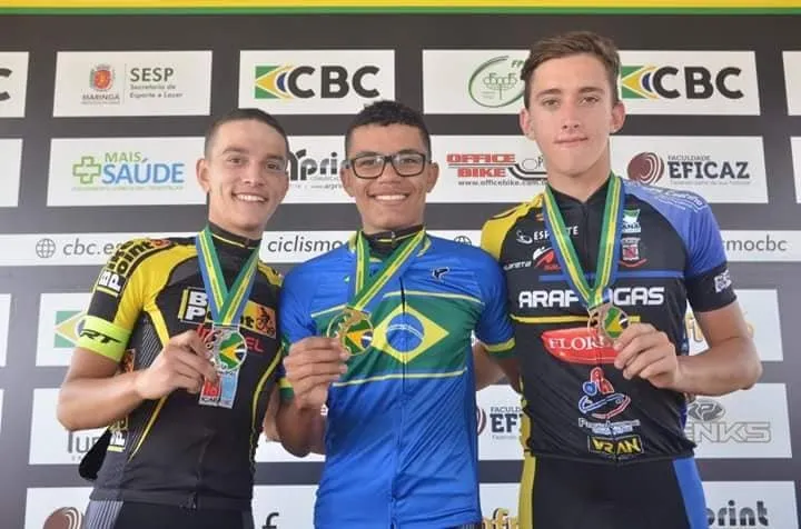 O ciclista Brehon Castagno, de Arapongas, conquistou medalha de bronze no Brasileiro - Foto: Divulgação
