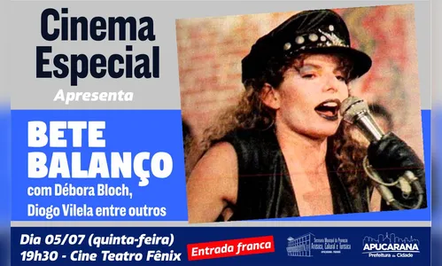 “Cinema Especial” apresenta o filme “Bete Balanço”