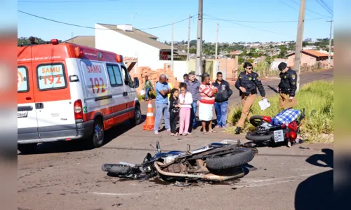 
							Acidentes envolvem 4 motos e deixam 4 pessoas gravemente feridas
						
						