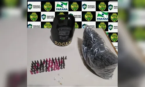 PM encontra drogas enterradas em mata atrás da subestação da Copel