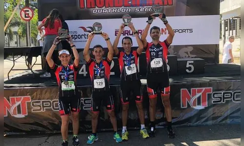 Atletas de Arapongas se destacam no duathlon de Barueri