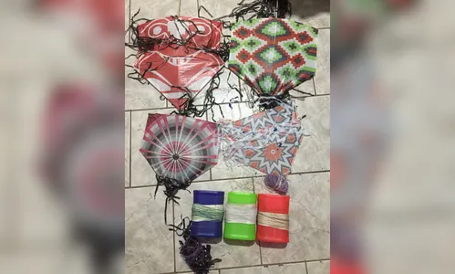 GM apreende pipas empinadas em linhas com cerol e adverte pais de meninos