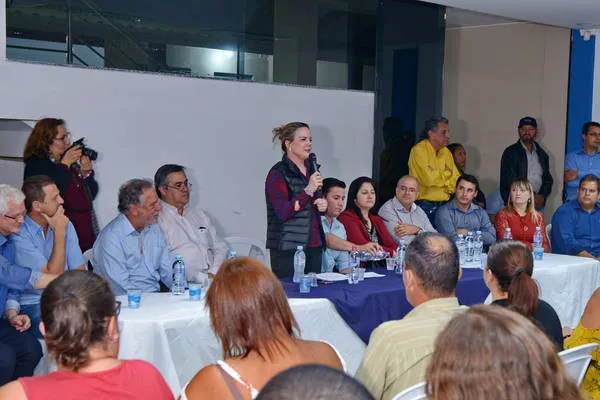 Gleisi Hoffmann prestou contas do mandato e defendeu candidatura de Lula - Foto: Sérgio Rodrigo/TN