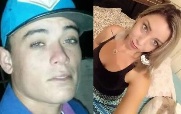 Moto pilotada por Carlos Alexandre Nicolau Ventura, de 23 anos, que levava Aline Andrade, de 29 anos, na garupa se chocou contra uma árvore - Foto: Reprodução