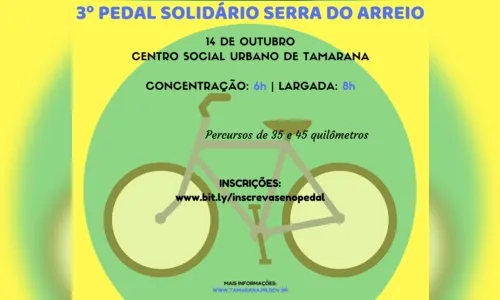 Ciclistas já podem se inscrever em pedalada de Tamarana