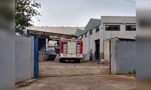 Incêndio em empresa no Parque Industrial Norte mobiliza equipe do Corpo de Bombeiros