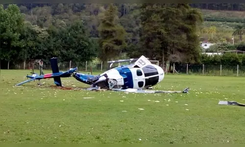 Helicóptero que transportava o governador capixaba cai em fazenda