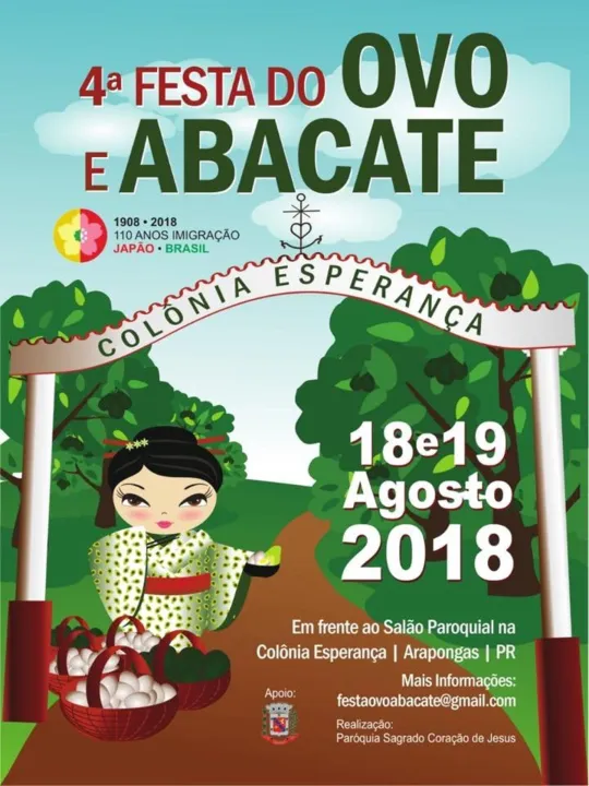 4º edição da Festa do Ovo e Abacate acontece em Arapongas