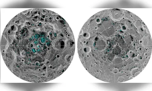 
							Nasa informa que a Lua tem dois depósitos de gelo
						
						