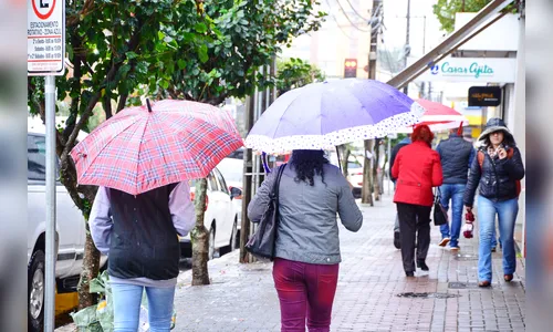 Quinta-feira com chuva e mínima de 16 ºC em Apucarana e região