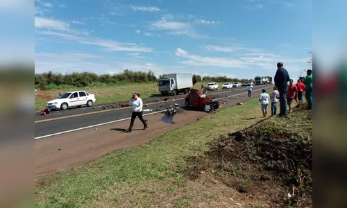 Tripla colisão causa uma morte entre Cambira e Jandaia