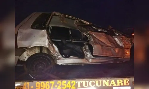 Casal e filhos ficam feridos após capotamento em Mauá da Serra