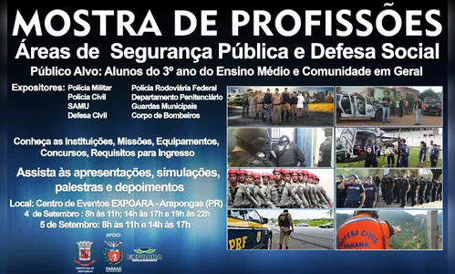 Forças de Segurança Pública e Defesa Social realizam 1ª Mostra de Profissões