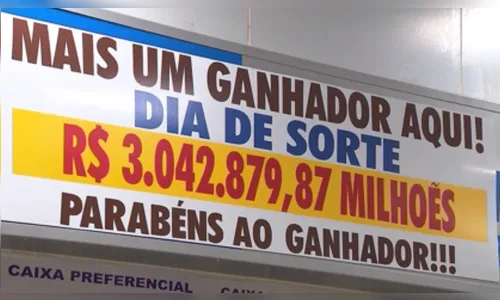 Apostador ganhou R$ 3 milhões há um mês e ainda não retirou o prêmio
