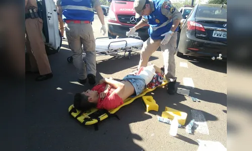 Rapaz com veículo roubado é ferido a tiros pela Polícia Militar nesta manhã