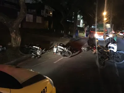 Motorista de BMW atropela três policiais militares em motos e foge para casa da mãe - Foto: Fotos: Daniela Sevieri - Banda B