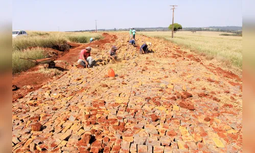 Cerca de 4,5 km da Estrada São Luiz já recebeu pavimentação