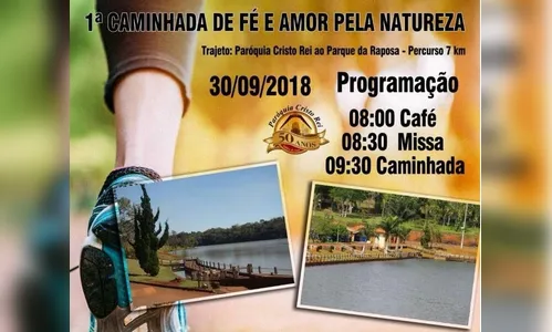 Paroquia Cristo Rei organiza a 1ª Caminhada de Fé e Amor pela Natureza