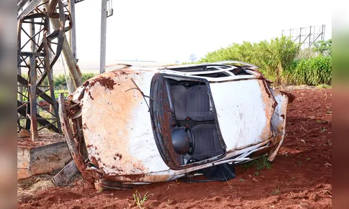 Motorista fica ferido após capotamento em Arapongas 