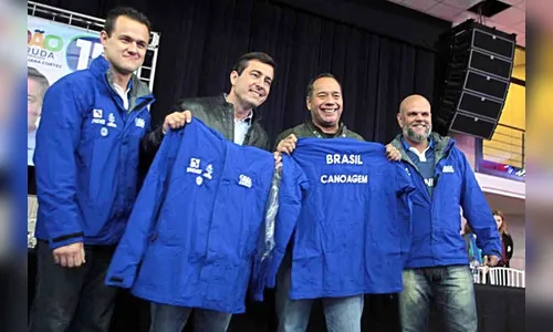 Ao lado do ministro, João Arruda lança plataforma de desenvolvimento do esporte