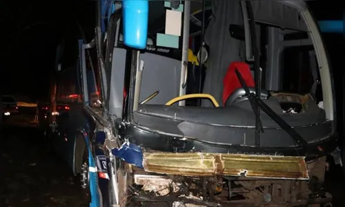 Acidente com ônibus e pick-up na PR-439 provoca a morte de duas pessoas